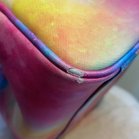 ❌SOLD❌Under One Sky Kid's Unicorn Tie-Dye Faux Fur Weekender - Picture 10 of 11